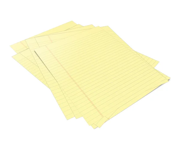 Σημειωματάριο με κίτρινα φύλλα — Φωτογραφία Αρχείου