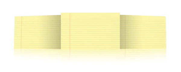 Notizbuch mit gelben Blättern — Stockfoto
