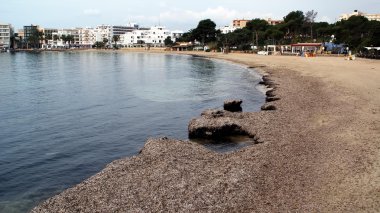 ibiza, İspanya Akdeniz ada manzaraları