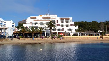 ibiza, İspanya Akdeniz ada manzaraları