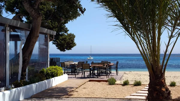 Pandangan dari Ibiza, pulau Mediterania di Spanyol — Stok Foto