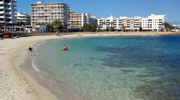 Sett fra Ibiza, Middelhavsøya i Spania – stockfoto
