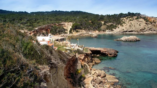 Pohledy z ostrova ibiza, Středozemní ostrov ve Španělsku — Stock fotografie