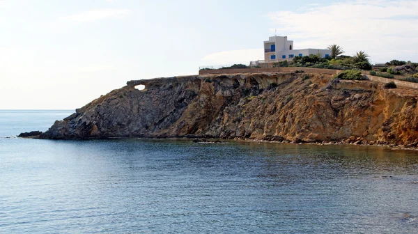 Vista de Ibiza, Mediterranean island in Spain — Fotografia de Stock