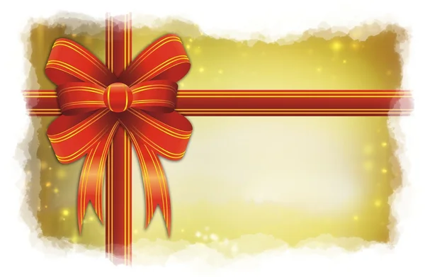 Christmas gift with red ribbon — Stock Photo, Image