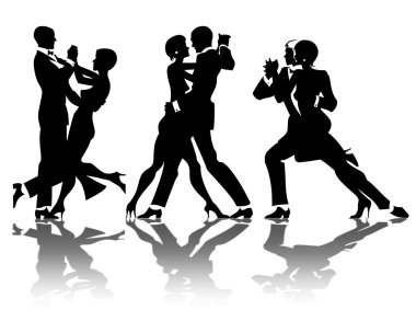 erkek ve kadın bir partide dans