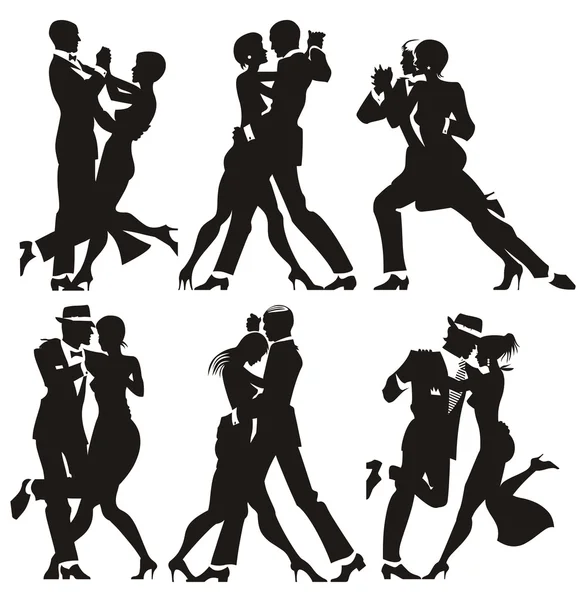 Uomo e donna danzano ad una festa — Foto Stock