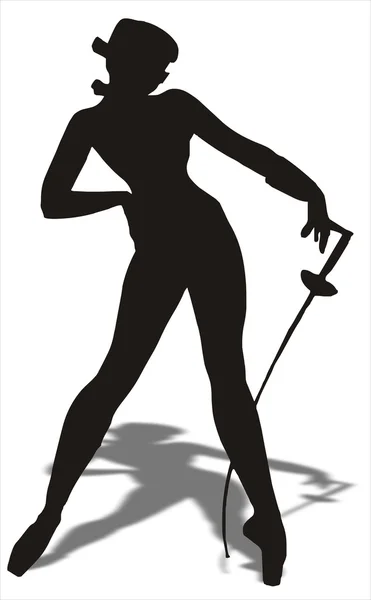 Illustration av en sexi dansare — Stockfoto