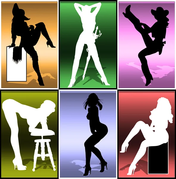 Ilustração de um dançarino sexi — Fotografia de Stock