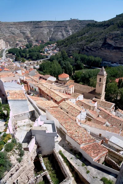 Alcalá del jucar (albacete) venkovské město, top 100 nejkrásnějších vesnic v — Stock fotografie