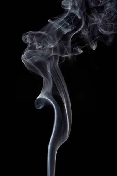 Fumo Dettaglio Sigaretta Sfondo Nero — Foto Stock