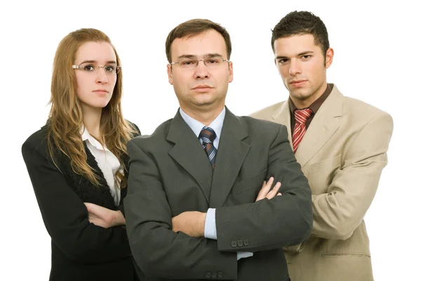 Junges Business Team Isoliert Auf Weißem Hintergrund — Stockfoto