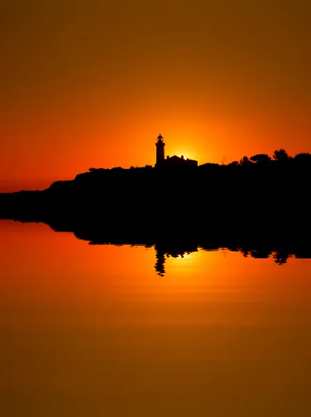 Leuchtturm Der Küste Der Algarve Süden Portugals — Stockfoto