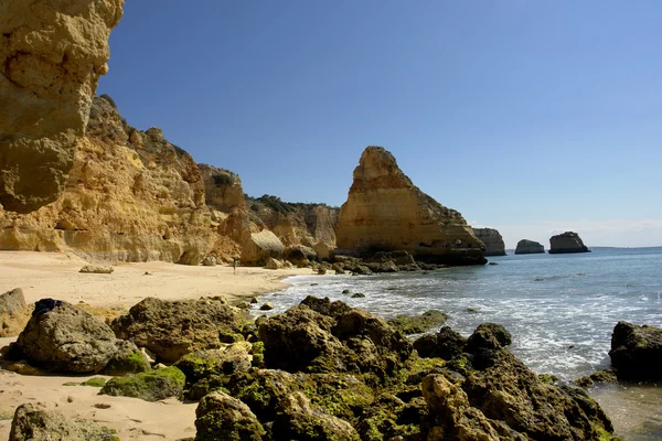 Malá Pláž Algarve Jihu Portugalska — Stock fotografie