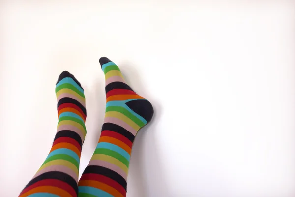 stock image Girl wool socks