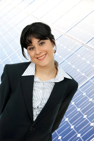 Young Business Woman Portrait Office — Stock Photo, Image