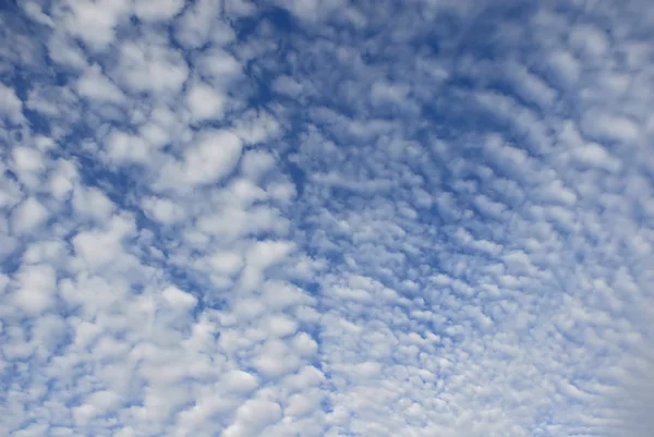 Λευκά Σύννεφα Λεπτομερώς Γαλάζιο Του Ουρανού — Φωτογραφία Αρχείου