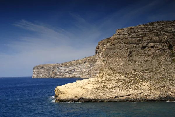 Malta Island Kustgebieden Uitzicht Het Eiland Gozo — Stockfoto