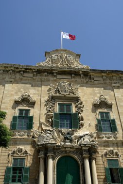 Baroque Architecture on medieval building in the island of Malta clipart