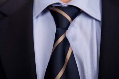 bir iş takım elbise mavi kravat birlikte ayrıntısı