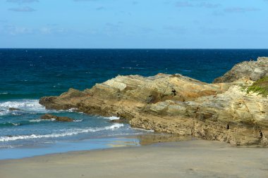 küçük kumsalda algarve, Portekiz Güney