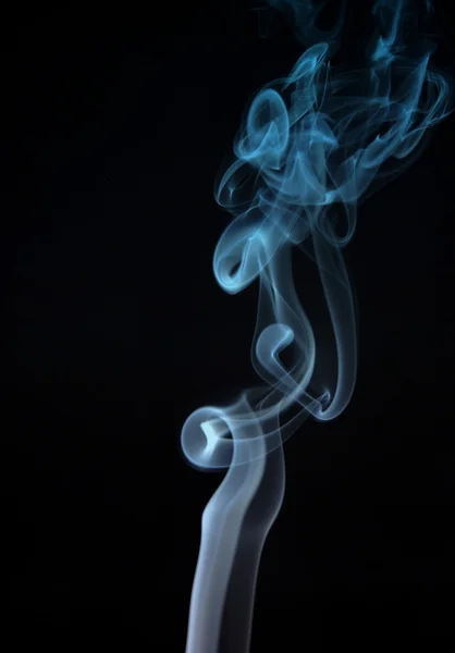 Smoke Cigarette Black Background — Stock Photo, Image
