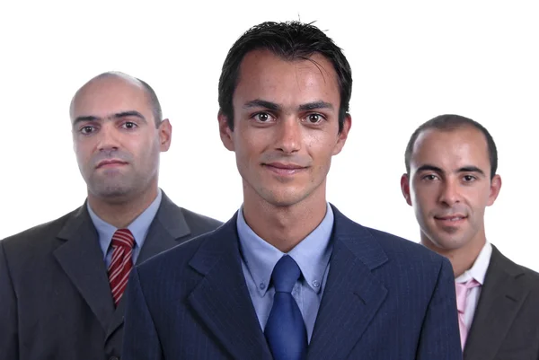Three Business Man Isolated White Background — Stock Photo, Image