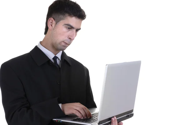 Young Business Man Personal Computer — Stock Photo, Image