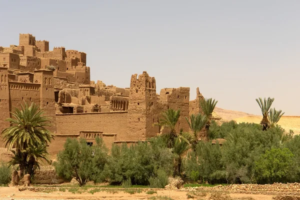Λεπτομέρεια Της Αρχαίας Πόλης Του Ait Μπεν Χαντού Μαρόκο — Φωτογραφία Αρχείου