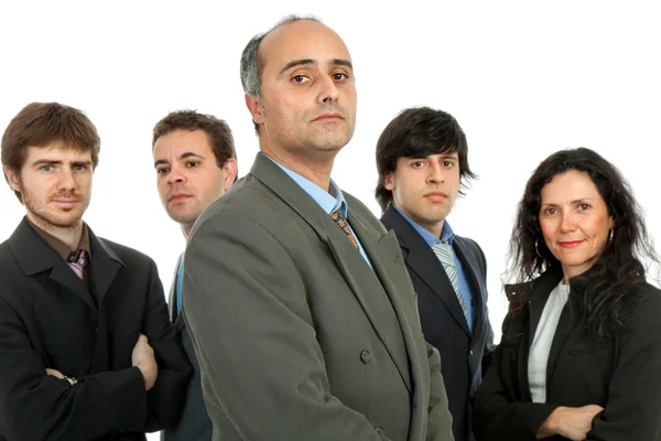 Arbeit Business Team Isoliert Auf Weißem Hintergrund — Stockfoto