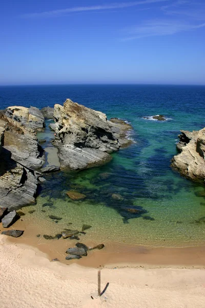 Tipik Portekizce Beach — Stok fotoğraf