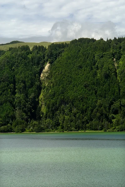 Azory Zelené Jezero Miguel Ostrov — Stock fotografie