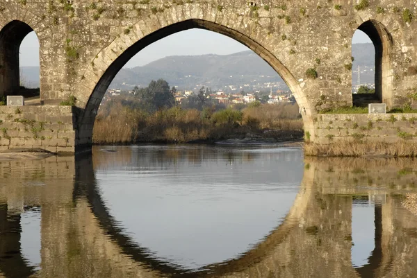 Szczegóły Antyczny Rzymski Most Północnej Części Portugalii — Zdjęcie stockowe