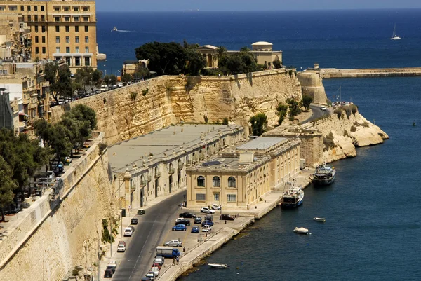 Vue Sur Port Valette Capitale Malte Île — Photo