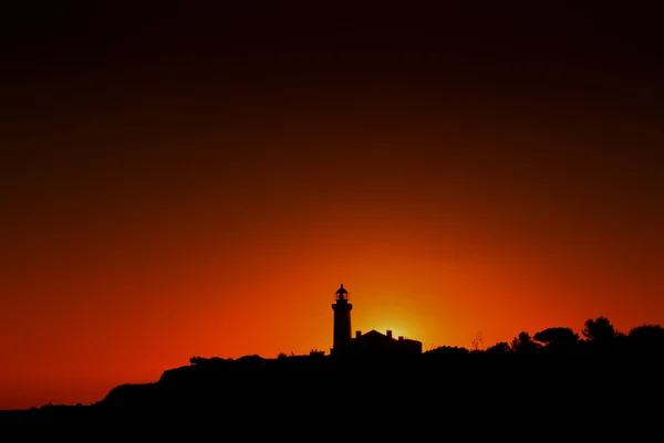 Lighthouse Coast Algarve South Portugal — Stock Photo, Image