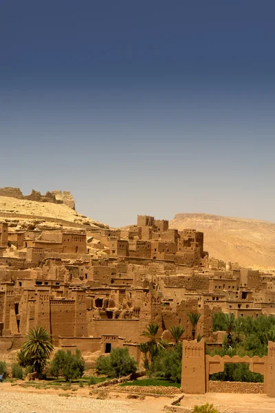 Λεπτομέρεια Της Αρχαίας Πόλης Του Ait Μπεν Χαντού Μαρόκο — Φωτογραφία Αρχείου