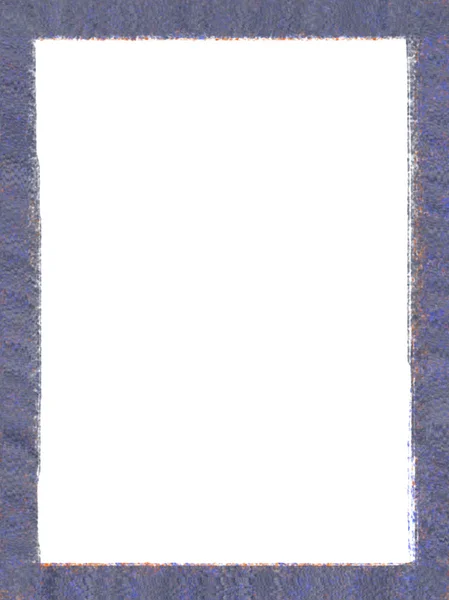 Cadre Décoratif Texture Bleue Sur Papier Blanc — Photo