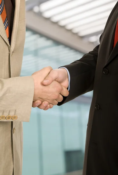Business Men Hand Shake White Background — Stock Photo, Image