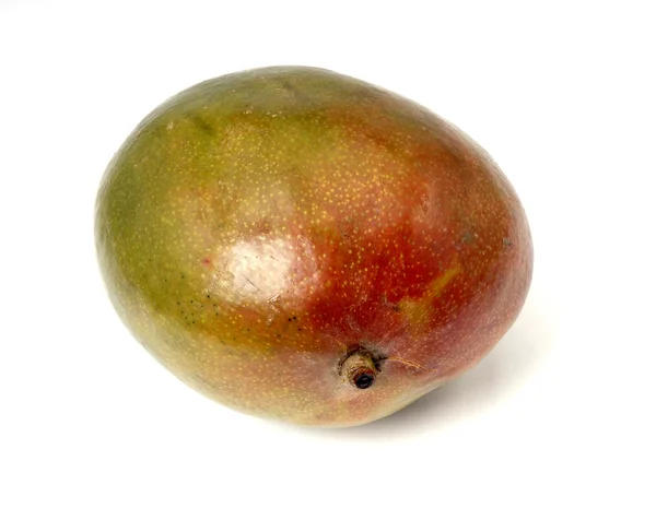 Die Mangofrucht Isoliert Auf Weißem Hintergrund — Stockfoto