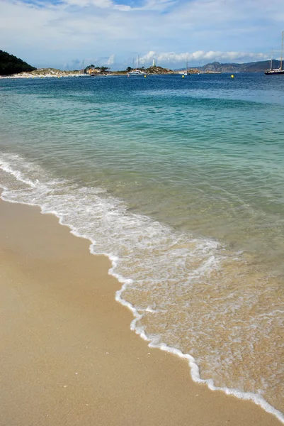 Boten Het Strand Spaans Eiland Van Cies — Stockfoto