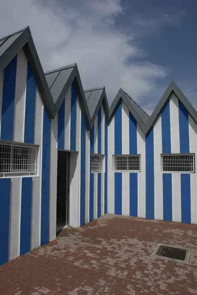 Détails Architecturaux Étranges Petites Maisons Dans Nord Espagne — Photo