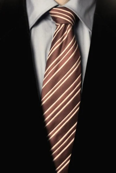 Dettaglio Abito Uomo Affari Con Cravatta Rossa — Foto Stock