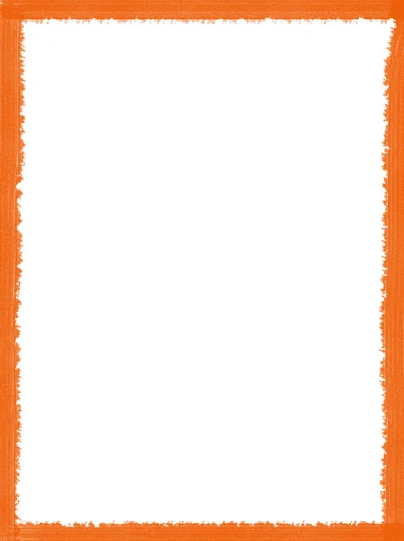 Dekorativní Rámec Některé Oranžové Textury Bílý Papír — Stock fotografie