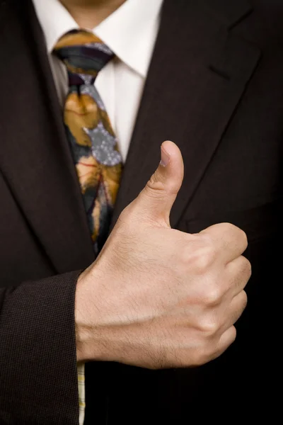 Hand Going Thumb Business Man Detail — Stock Photo, Image