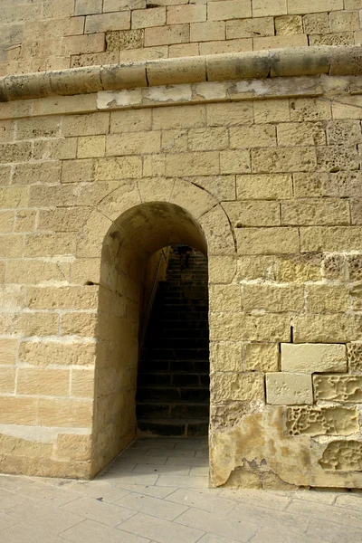 Старинная Дверь Старом Здании Мальте — стоковое фото