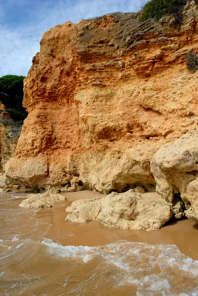 Güney Portekiz Algarve Adlı Küçük Plaj — Stok fotoğraf