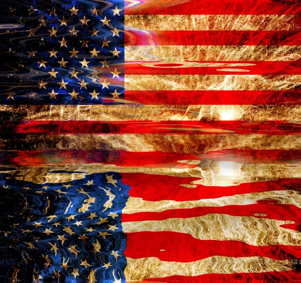 United States America Flag Illustration Computer Generated — Stock Photo, Image