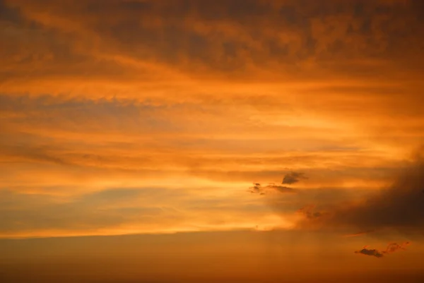 Při západu slunce obloha — Stock fotografie