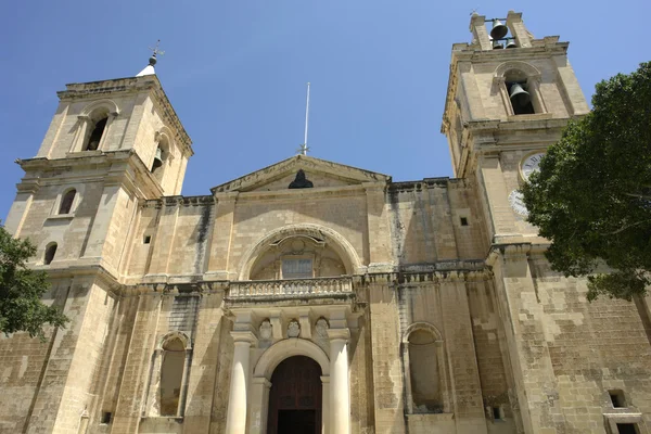 Oude Kerk Toren Van Malta Kathedraal Detail — Stockfoto
