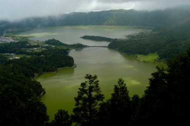 Azores yedi şehir lake s miguel Adası